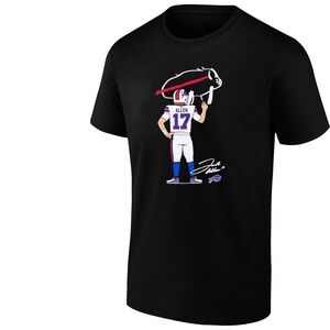 Josh Allen Drawing Of A Buffalo Tee